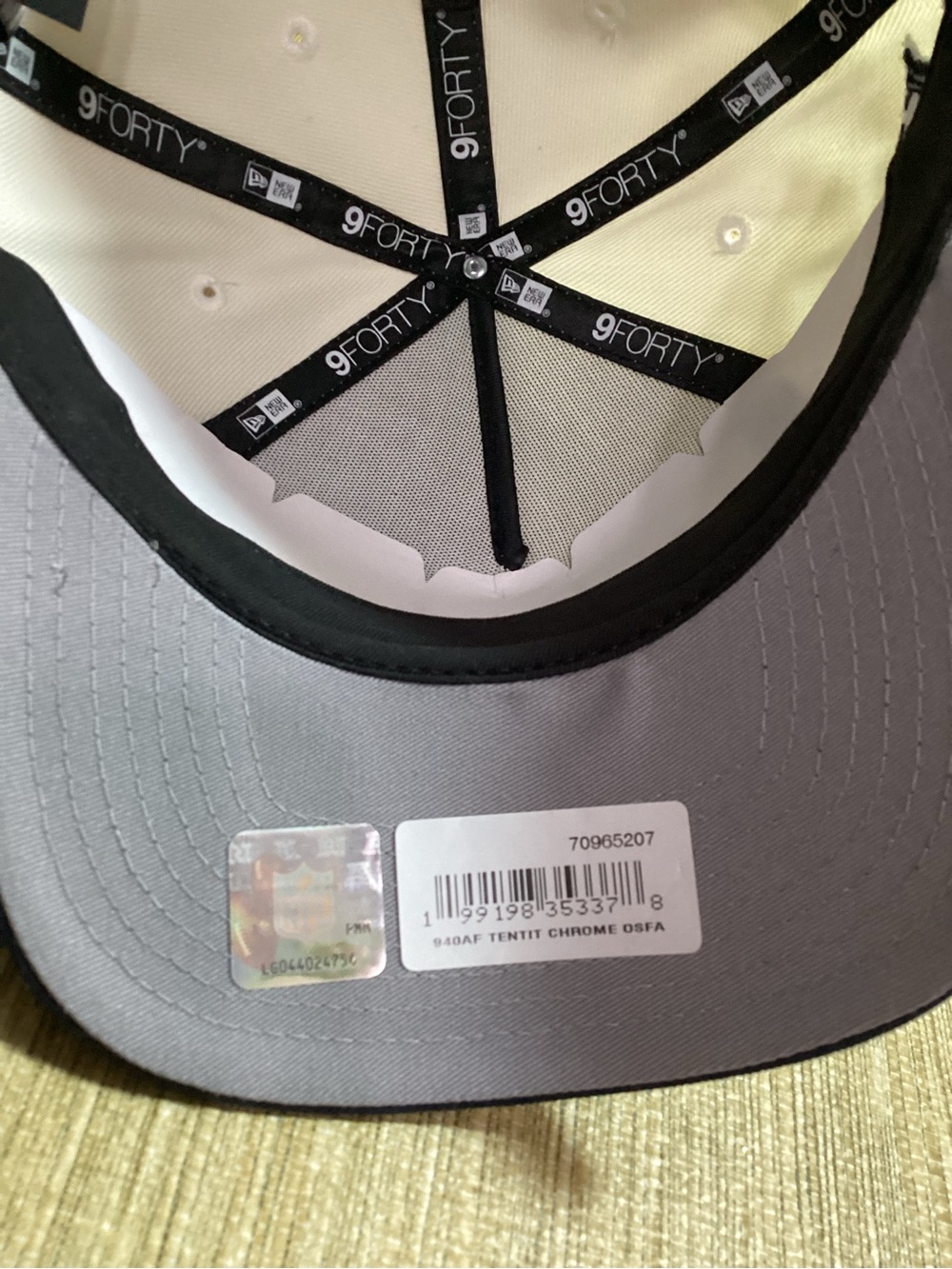 New Era 1999-2013 Tennessee Titans White & Navy Raised Embroidery Adjustable Hat - Picture 7 of 10